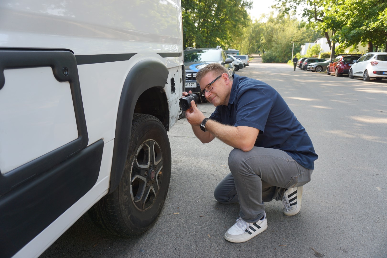 Schadenaufnahme am Fahrzeug